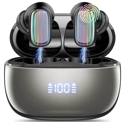 AI Language Translator Earbuds Real Time, 164 Language/6 Translation Modes Translator Earbuds 3-in-1 Translation Headphones, Bluetooth 5.4 Translation Device for Travel Business Learning, Black - Image 1