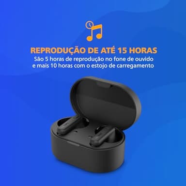 PHILIPS TAT1108 Wireless Earbuds,True Wireless Headphones,Powerful Bass with 6 mm Driver,Clear Call with AI Mic,15-Hour Battery Life,Bluetooth v5.3,IPX4 Rating,Ergonomic Design for Comfort,Black - Image 2