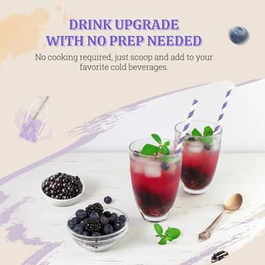 52USA Blueberry Popping Boba (500g), Popping Pearls for Bubble Tea, Beverages, Sweets, Ice Cream, Shakes, Desserts & Smoothies Topping, 1.1 Pound (Pack of 1) - Image 5