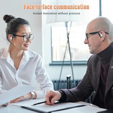 AI Language Translation Earbuds,Real-Time Translation Earbuds,144 Language & Accent Bluetooth Translator Device for Travel Business Learning Secure Fit Compact Design - Image 6