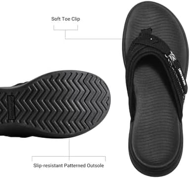 DREAM PAIRS Women's Arch Support Flip Flops Comfortable Thong Sandals - Image 4