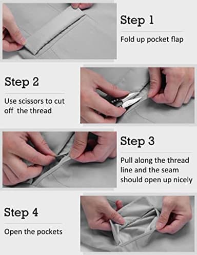 COOFANDY Men's Casual Suit Blazer Jackets Lightweight Sports Coats One Button Sky Grey - Image 5