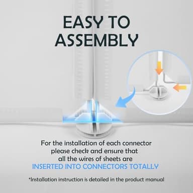 MEEXPAWS Cat Litter Box Enclosure Splash Guard Extra Large 28L × 21.5W x 18H inch, Light Weight Plastic Sheets with Cat Litter Mat Easy Clean (White) - Image 4