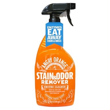 Angry Orange Stain Remover - 32oz Enzyme Pet Cleaner - Dog & Cat Urine Destroyer and Stain Remover - Citrus Spray Cleaning Solution - Puppy Supplies - Image 1
