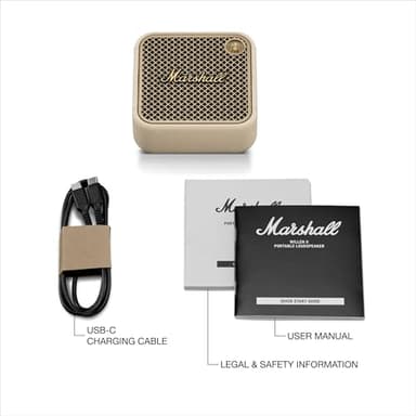Marshall Willen II Bluetooth Portable Speaker - Cream - Image 10