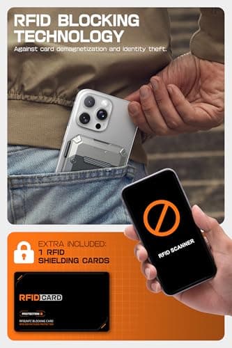 SUPCASE for MagSafe Wallet with Stand, Magnetic Wallet for Men, [Hold 5 Cards] [Adjustable Stand] [RFID Blocking] Phone Stand Credit Card Holder Tripod for iPhone 17/16/15/14/13/12 Series, Silver - Image 6