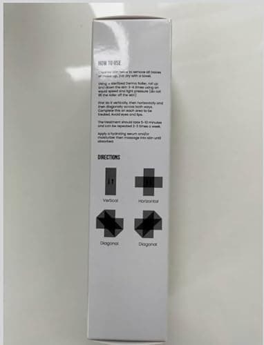 ROSELYNBOUTIQUE Derma Roller for Hair Beard Facial Skin Face 540 Microneedles At-Home Beauty Instrument White Holiday Gift for Men Women - Image 11