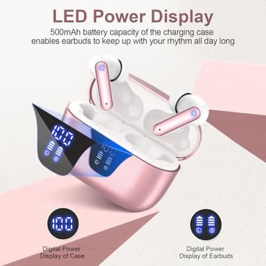 ZIUTY Earbuds, Ear Buds with Big Bass Stereo Sound, Lightweight Bluetooth Earbuds with 48 Hours - Image 2