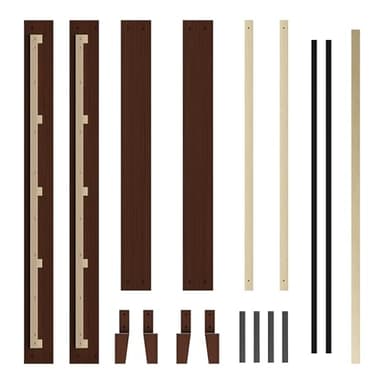 Yaheetech Full Bed Frame Natural Solid Wood Platform Bed with Wooden Slats Support, 12-inch Underbed Space for Storage, Noise-Free Design, Easy Assembly, Dark Walnut Finish - Image 9