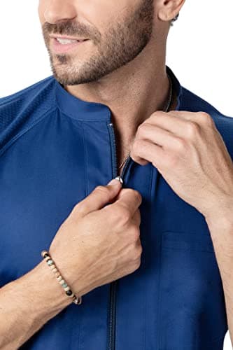 Chef Works Men's Arcadia Chef Coat, Ocean Blue, 3X-Large - Image 4