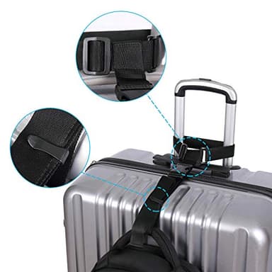 Vigorport Luggage Connector, Straps for Suitcase, Add A Bag Adjustable Attachment Accessories 1.25" Endless for Connect Your 3 Luggage Together-2 Pack - Image 4
