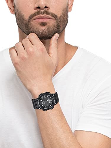 Casio AQS810W-1AVCF Men's AQ-S810W-1AV Solar Sport Combination Watch, black - Image 2
