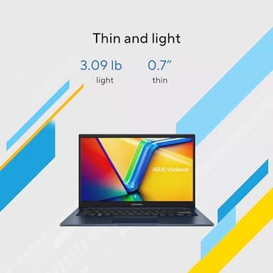 ASUS Vivobook Laptop 2025 Ultra Portable Business Computer, 14" FHD Display, 24GB RAM, 1TB Storage (512GB SSD + 500GB Ext), 6-Core Intel i3-1315U, MarxsolAccessory, Win 11 Pro, Lifetime Office 2024 - Image 9