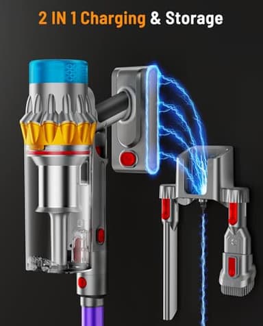 Cordless Vacuum Cleaner, 600W 50KPA 70Min Powerful Vacuum Cleaners for Home, Self-Standing Stick Vacuum Cordless Rechargeable/ Anti-Tangle/OLED Screen/1.8L Cup for Home Pet Hair/Carpet/Hardwood Floor - Image 7