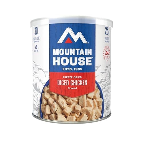 Mountain House Diced Chicken #10 Can Freeze Dried Survival & Emergency Food Gluten-Free 14 Servings - Image 1