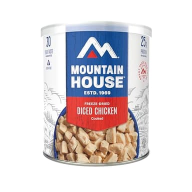 Mountain House Diced Chicken #10 Can Freeze Dried Survival & Emergency Food Gluten-Free 14 Servings - Image 1