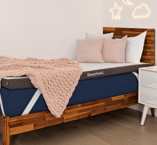 Sleepyhead Twin XL 3 Inch Super Memory Foam Mattress Topper for College Dorm – Copper & Gel Infused, Cooling, Washable Cover, Thick & Comfortable Mattress Pad, Dorm Room Essentials (XL Twin 3") - Image 1