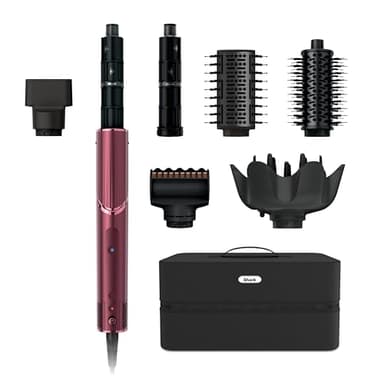 Shark FlexStyle Air Styling & Drying System, Powerful Hair Dryer Brush & Multi-Styler with Auto-Wrap Curlers, Diffuser, Paddle Brush, Round Brush, Concentrator Attachment, Black Cherry, HD457CR - Image 1