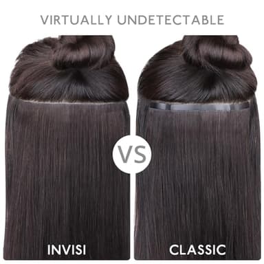 WENNALIFE Invisi Edge & Classic Tape in Hair Extensions Human Hair, 18 Inch 50g 20pcs(10pcs Invisi Edge & 10pcs Classic) Platinum Blonde Invisible Luxury Remy Hair Natural Seamless Injected Tape Ins - Image 3