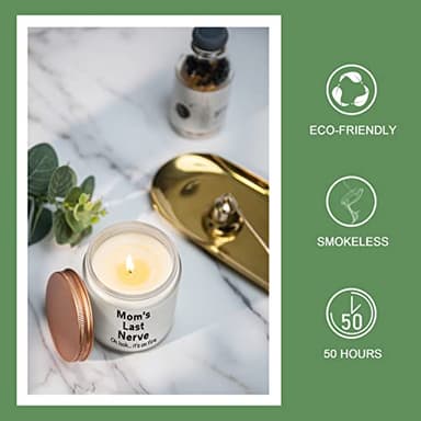 Gifts for Mom from Daughter, Son - Funny Mom Birthday Gifts - Mother's Day Gift for Mommy Mama - Mom's Last Nerve Scented Candle - Image 5