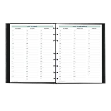 Blueline® 2025 Plan & Link™ CoilPro™ Monthly Planner, 16 Months, September 2024 to December 2025, Twin-Wire Binding, 9.25" x 7.25", Black, English (C1200C.81T-25) - Image 4