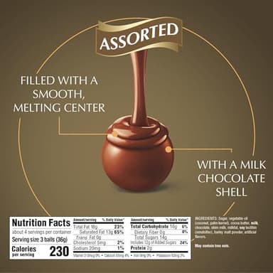 Lindt LINDOR Assorted Chocolate Truffles, Chocolate Candy with Smooth, Melting Truffle Center, Great for Gift Giving, 5.1 oz. Bag (6 Pack) - Image 2