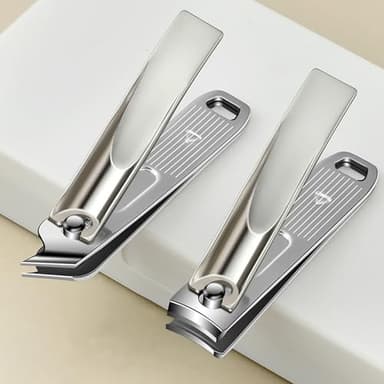 2025 Ultra Sharp Nail Clippers Set for Men & Women – 2 Pack Stainless Steel Fingernail & Toenail Clippers, Professional Manicure & Pedicure Tools with Storage Case - Image 6
