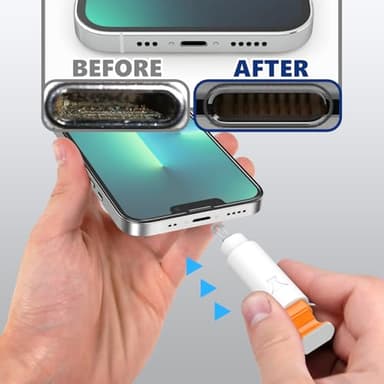 iPhone Cleaning Kit iPhone Cleaner, Phone Charging Port Cleaning, Cell Phone Repair Restore Tool for AirPod pro and iPad, Lightning Charger Cables Speaker Cleaner for Electronic Devices, White - Image 4