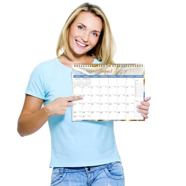 Lbylyhxc Calendar 2026 - Includes July 2025 to December 2026 -18 Monthly Wall Calendar 2025-2026, 11 x 8.5 Inches.Thick Paper with Julian Dates and Block for New Year and Christmas Presents (wall calendar 2025-2026 veins) - Image 4