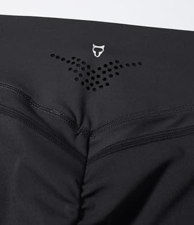 TomTiger Yoga Shorts for Women Tummy Control High Waist Biker Shorts Exercise Workout Butt Lifting Tights Women's Short Pants (Black, L) - Image 7