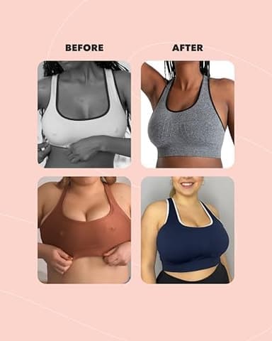 SHAPERMINT Sports Bras for Women - Workout Bras for Women, Plus Size Sports Bra, Workout Tops for Women High Support - Image 8