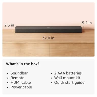 Amazon Fire TV Soundbar Plus (newest model) with built-in subwoofer, 3.1 channel, Dolby Atmos, clear dialogue - Image 6