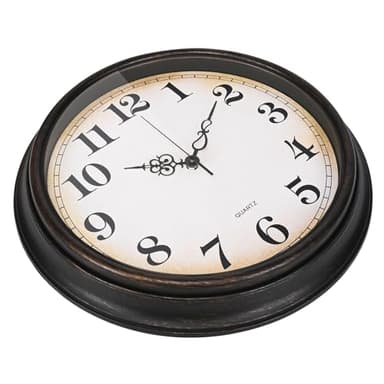 Yoiolclc Large Wall Clock 16 Inch Silent Non-Ticking Vintage Wall Clocks Battery Operated for Living Room Office School (Bronze) - Image 5