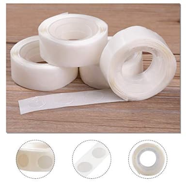 gegemaoyi 3000pcs Glue Point Clear Balloon Glue Removable Adhesive Dots Double Sided Dots of Glue Tape for Balloons Craft Glue Points Dots Sticky Dots or Wedding Decoration - Image 3