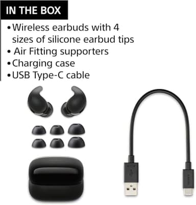 Sony - LinkBuds Fit True Wireless Noise Canceling Earbuds - White - Image 3