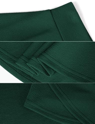 DJT Women's Basic Versatile Casual Stretchy Flared Pleated Mini Skater Skirt with Shorts X-Large Evergreen - Image 4