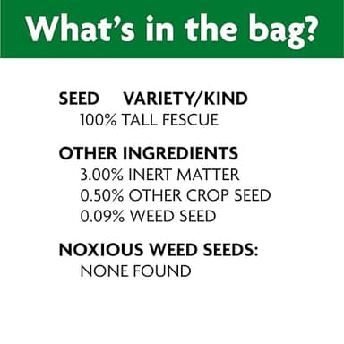 Scotts Professional Turfgrass Seed Tall Fescue Mix, Uncoated, 99.9% Weed Free, 50 lbs. - Image 5