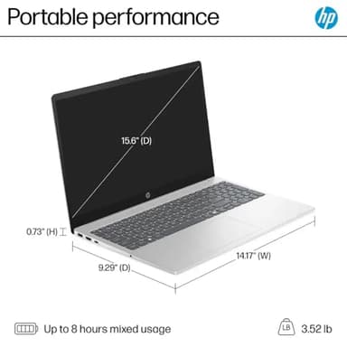 HP 15.6 Inch Touchscreen Business Laptop, Intel 13th i3-1315U(Up to 4.5GHz), 32GB RAM, 1TB SSD, 8H Battery Life, Fast Charge, Wi-Fi 6, Bluetooth 5.3, HD Camera, Windows 11 Pro, Accessories - Image 3