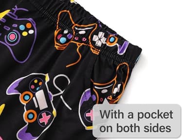 Topgal Gamer Pajamas for Little & Teen Girls Pink & Black Sleepwear Short Sleeve Shorts 2PC Cute Cartoon PJ Set Size 12 - Image 6