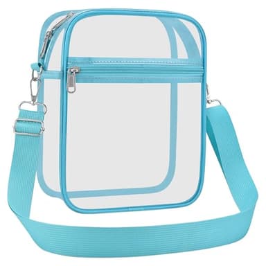 USPECLARE Clear Purse Stadium Transparent Messenger Bag Stadium Approved for Men and Women Clear CrossBody Bag - Image 7
