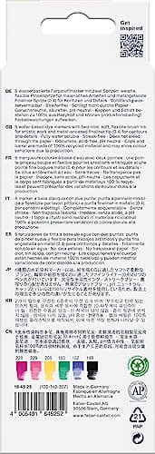 Faber-Castell Goldfaber Watercolor Dual Art Markers: Graffiti - Water Color Markers Pens (6 Count) - Image 2