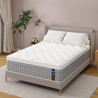 Sleepmax King Size Mattress 15 Inch - Hotel-Collection Hybrid Mattress Deep Sleep Pain Relief - Extra Lumbar & Hip Support - 365-Night Trial, Fiberglass-Free Bed in a Box, CertiPUR-US Certified - Image 2