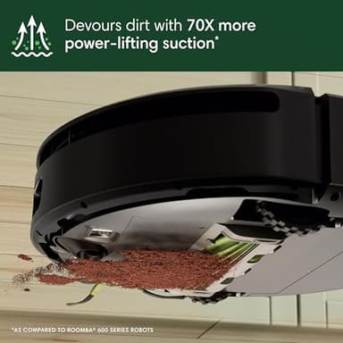 iRobot Roomba 205 DustCompactor Vac Robot Vacuum - Auto-Compacts Debris Within The Robot, No Emptying for 60 Days, Bagless, Intense Power-Lifting Suction, LiDAR Navigation, Multi-Surface Cleaning - Image 5