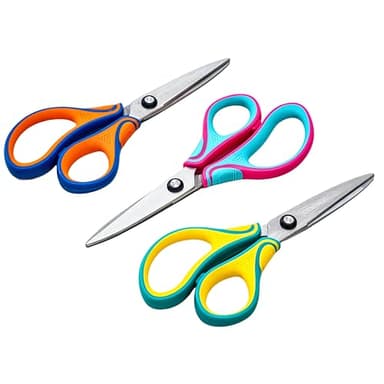 6.5-Inch Kids Scissors for Ages 8-12,pointed tip child scissors, Three Color Handles, Craft Cutting Tool - Image 6