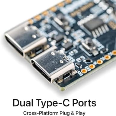 LONELY BINARY ESP32-S3 Gold Edition Dev Board - 16MB Flash 8MB PSRAM Dual USB-C IPEX Antenna WiFi Bluetooth for Arduino IoT Projects, MicroPython & ESP-IDF N16R8 (16MB +Antenna Gold Edition) - Image 8