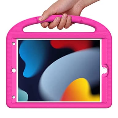 SUPLIK Kids Case for iPad 9th/8th/7th Generation - iPad 10.2 inch 2021/2020/2019 Case with Built-in Screen Protector, Durable Shockproof Handle Stand Kids Cover for Apple iPad 7/8/9 Gen, Pink - Image 8