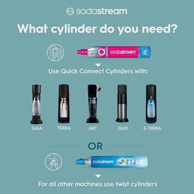 SodaStream Gaia Sparkling Water Maker, Black - Image 4