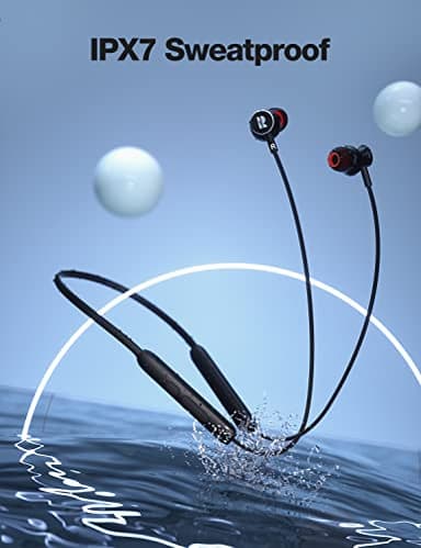 Rythflo Bluetooth Headphones,V5.2 Wireless Bluetooth Earbuds w/Mic in-Ear Magnetic Neckband Earphone 30Hrs Playtime, IPX7 Sweatproof Deep Bass Headset for Phone Call Music Sports - Image 3