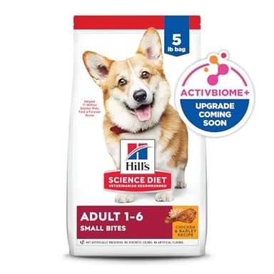 Hill's Science Diet Adult 1-6, Adult 1-6 Premium Nutrition, Small Kibble, Dry Dog Food, Chicken & Barley, 5 lb Bag - Image 15