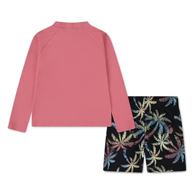 Long Sleeve Rash Guard Swim Suit 2-Piece Outfit Set - Image 2